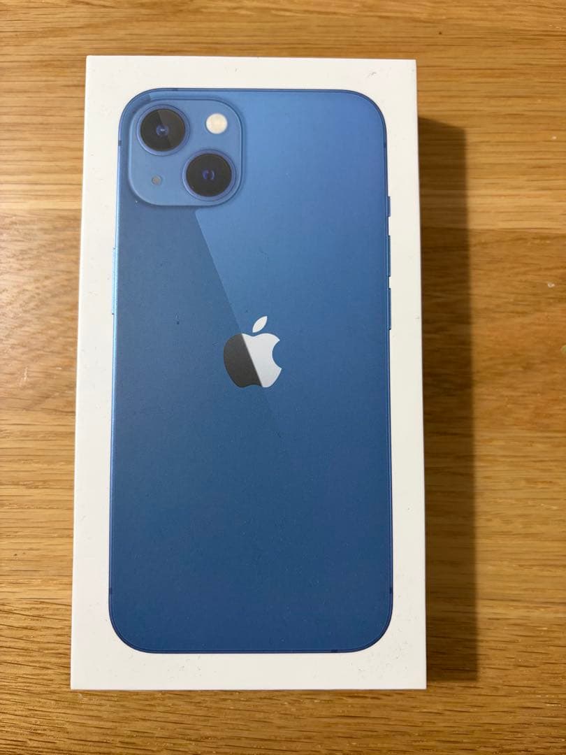 【バッテリー状態100%】 iPhone 13 128GB 青色 箱あり