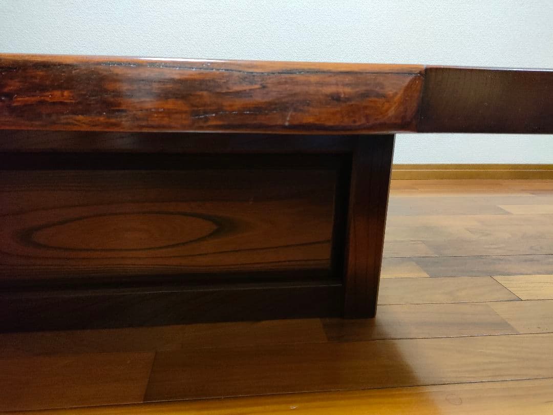 囲炉裏■欅■無垢■漆■座卓■和■アンティーク■レトロ■テーブル■ちゃぶ台/火鉢