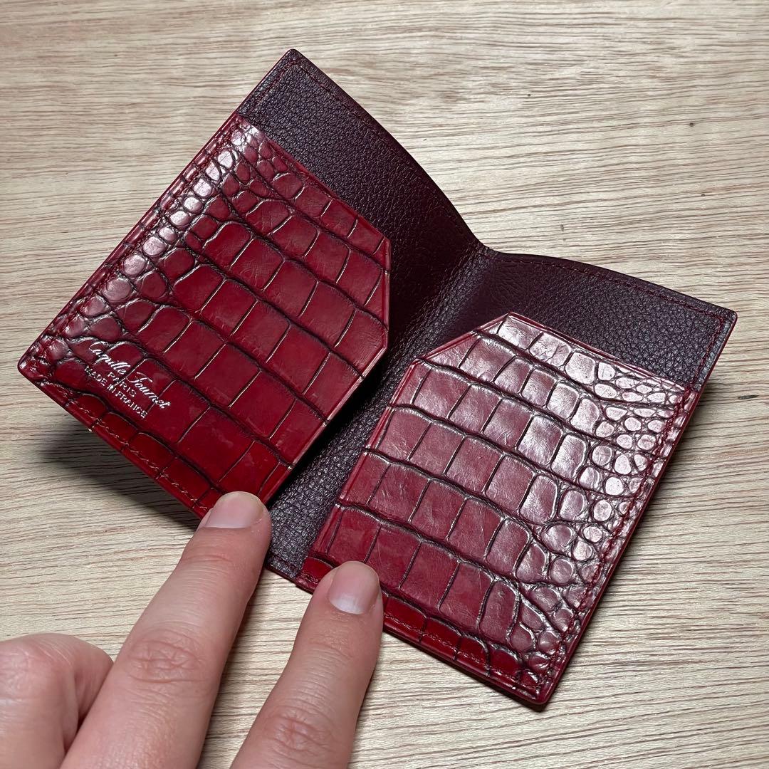 ラ*ト様 CAMILLE FOURNET カミーユフォルネ クロコダイル　名刺入