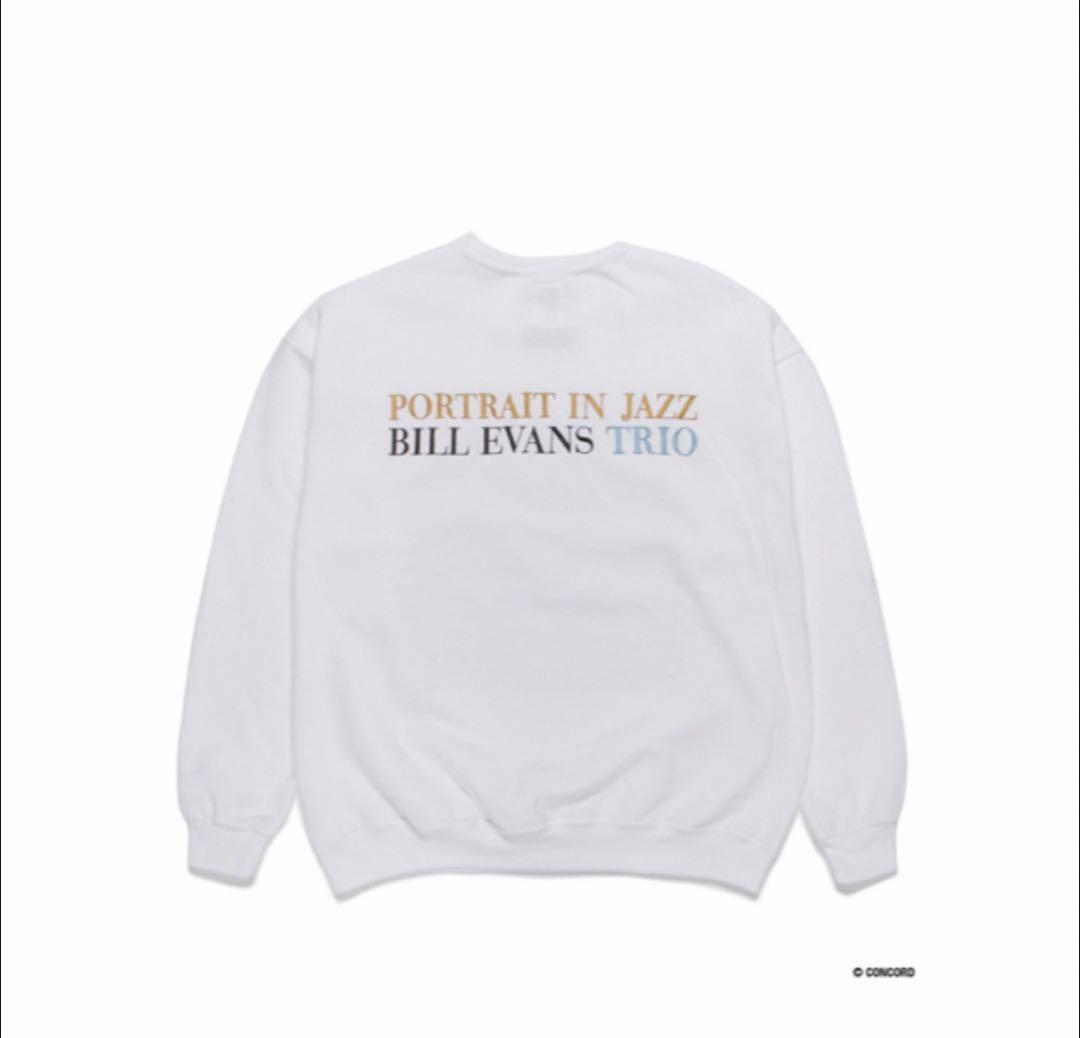 BILL EVANS WACKO MARIA SWEAT SHIRT 白 L