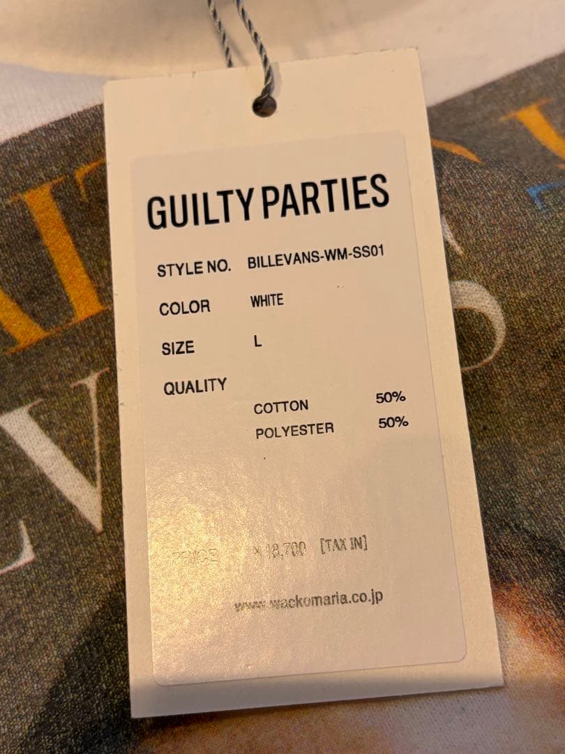 BILL EVANS WACKO MARIA SWEAT SHIRT 白 L