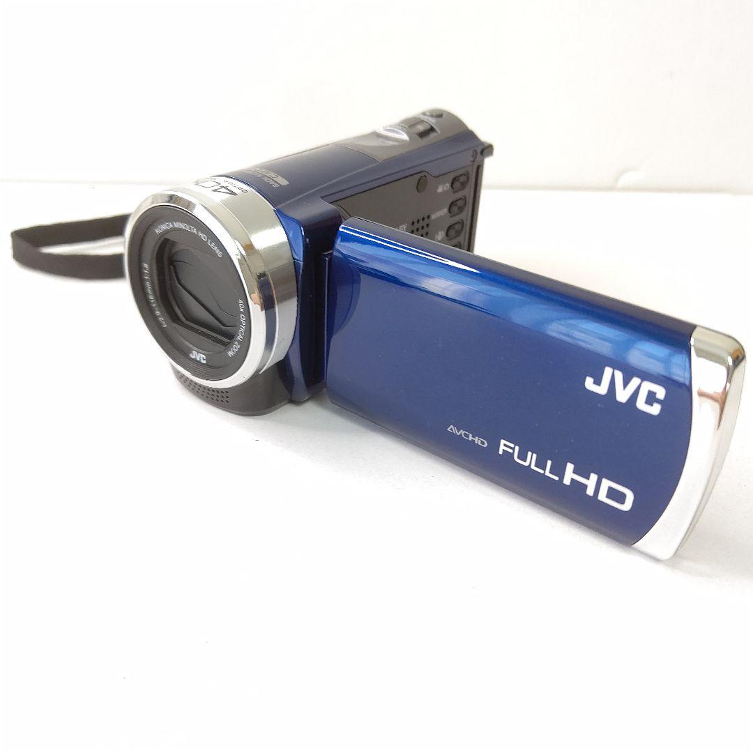 美品　JVCケンウッド　ビデオカメラ　エブリオ　光学40倍ズーム　フルHD
