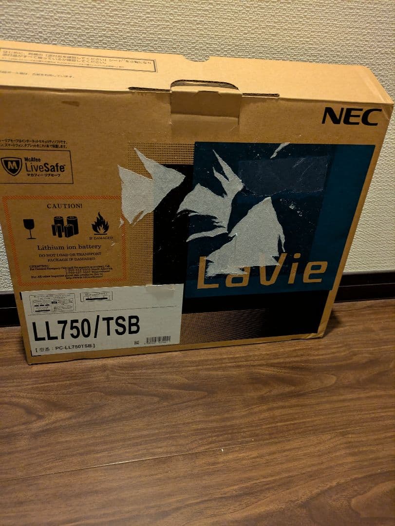NEC LL750/TSB （Core i7・15.6″ 512GB SSD）