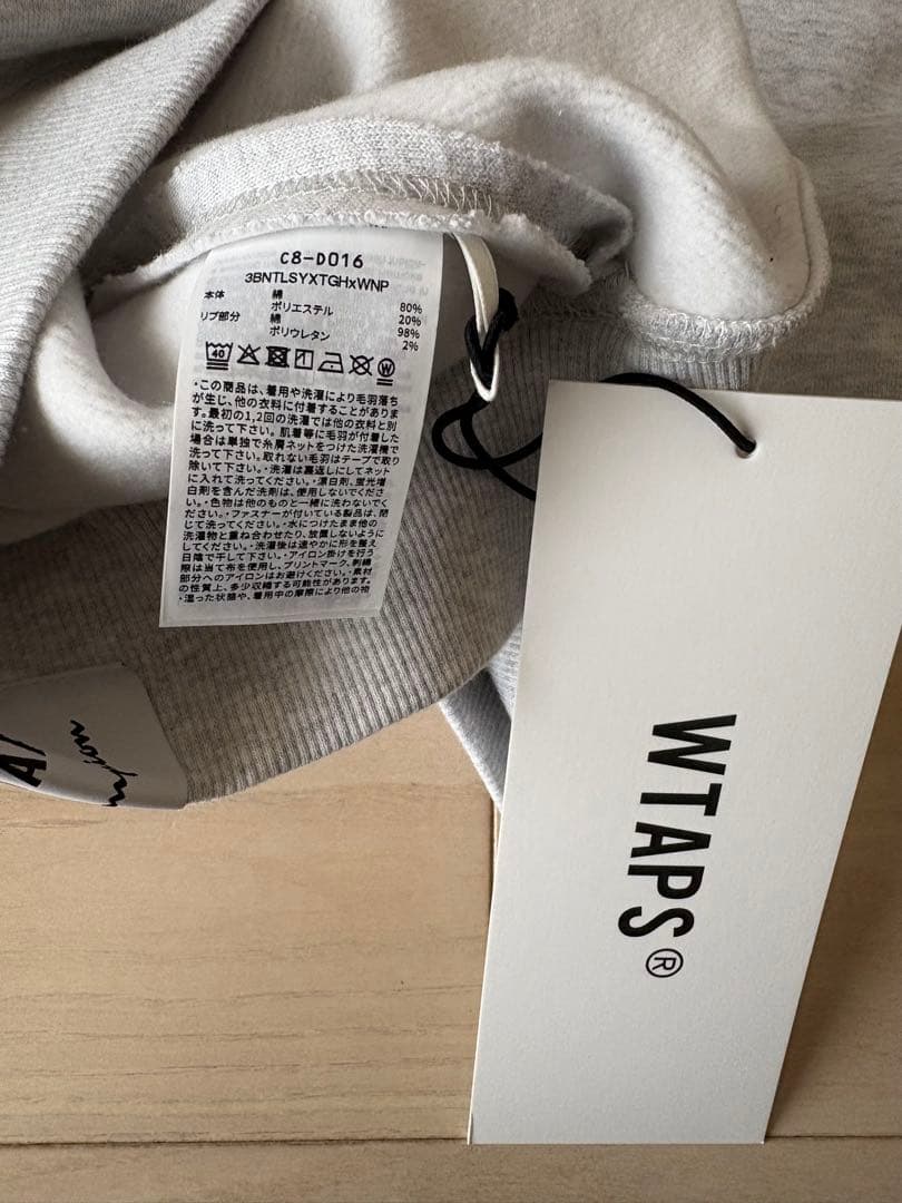 WTAPS CHAMPION最新作ACADEMY CREWNECK グレーM新品