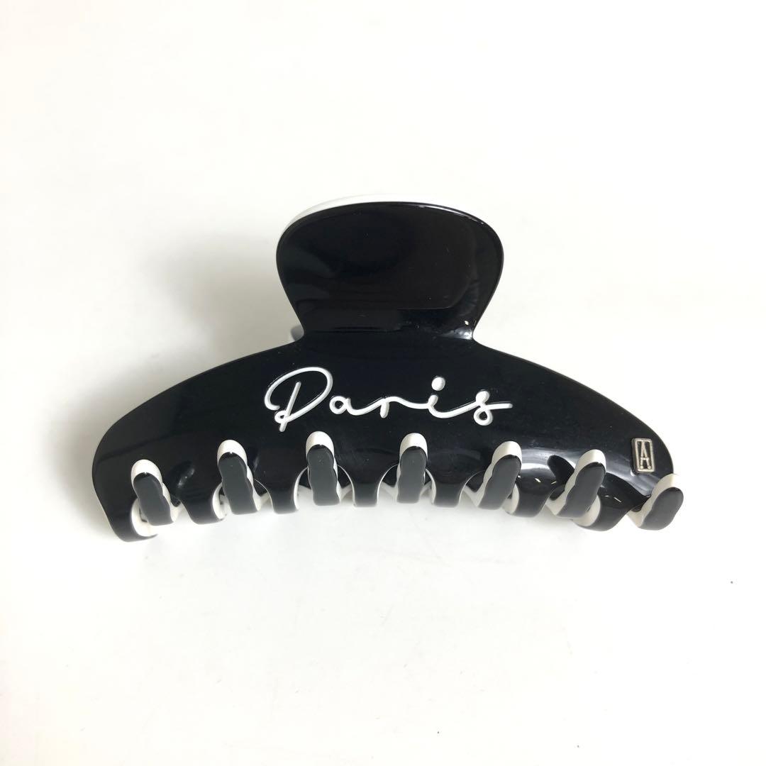 ★1E431 アレクサンドル ドゥ パリ ヘアアクセ クリップ ブラック 黒