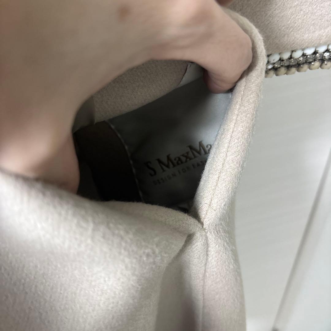 エスマックスマーラ　ウールアンゴラ混コート　36