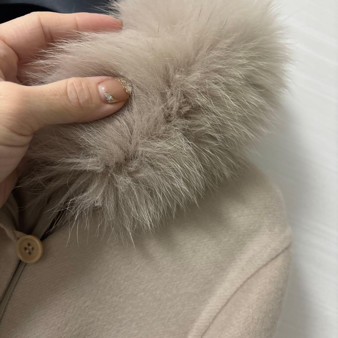 エスマックスマーラ　ウールアンゴラ混コート　36