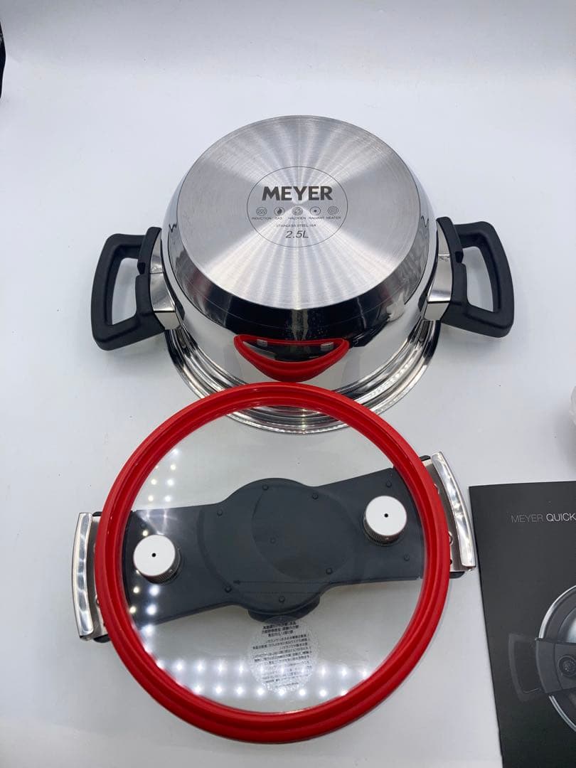 MEYER マイヤー 圧力鍋 クイッカークッキング 18cm 2.5L レッド