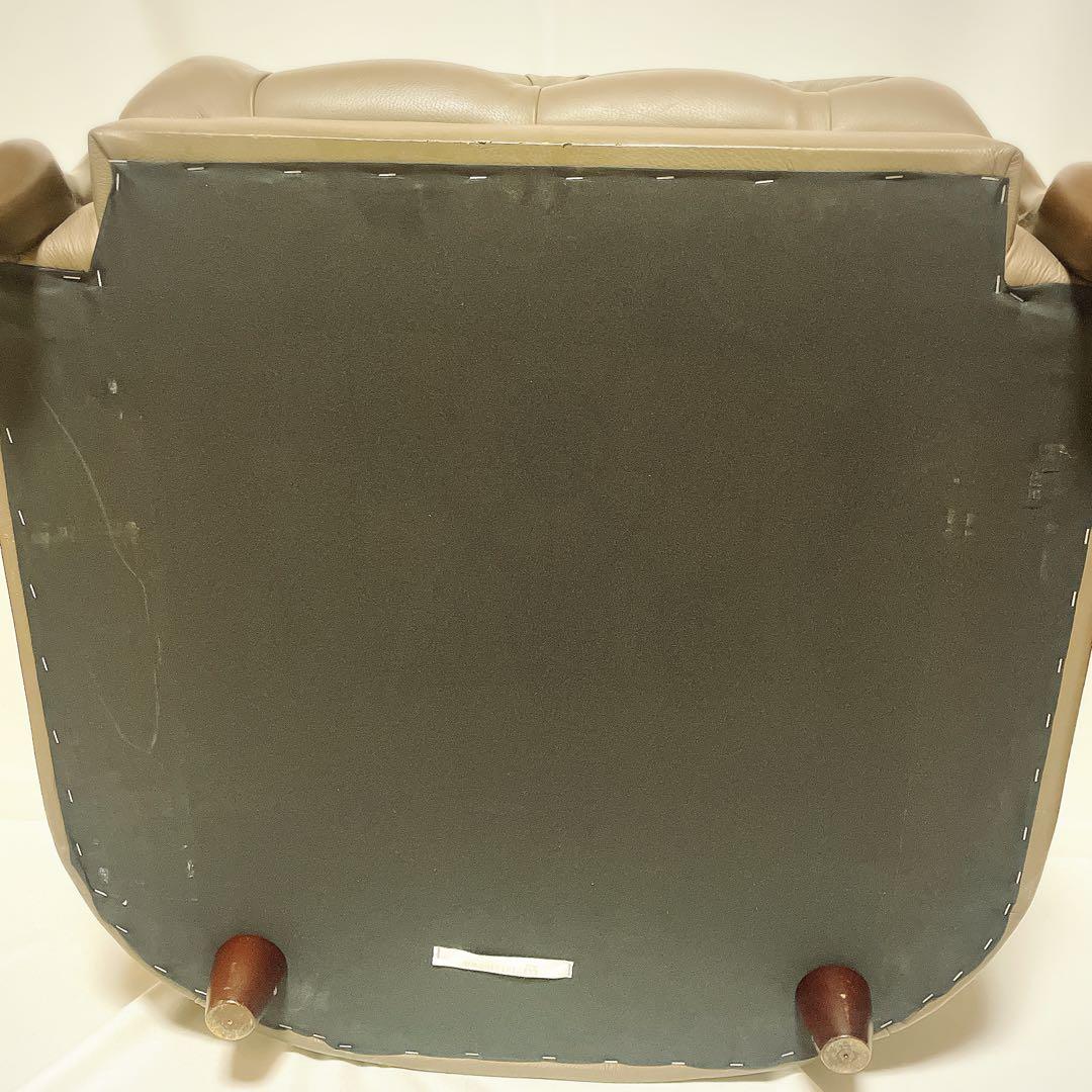 【極美品】マルニ木工 ベルサイユ 本革シングルソファ Mスムース