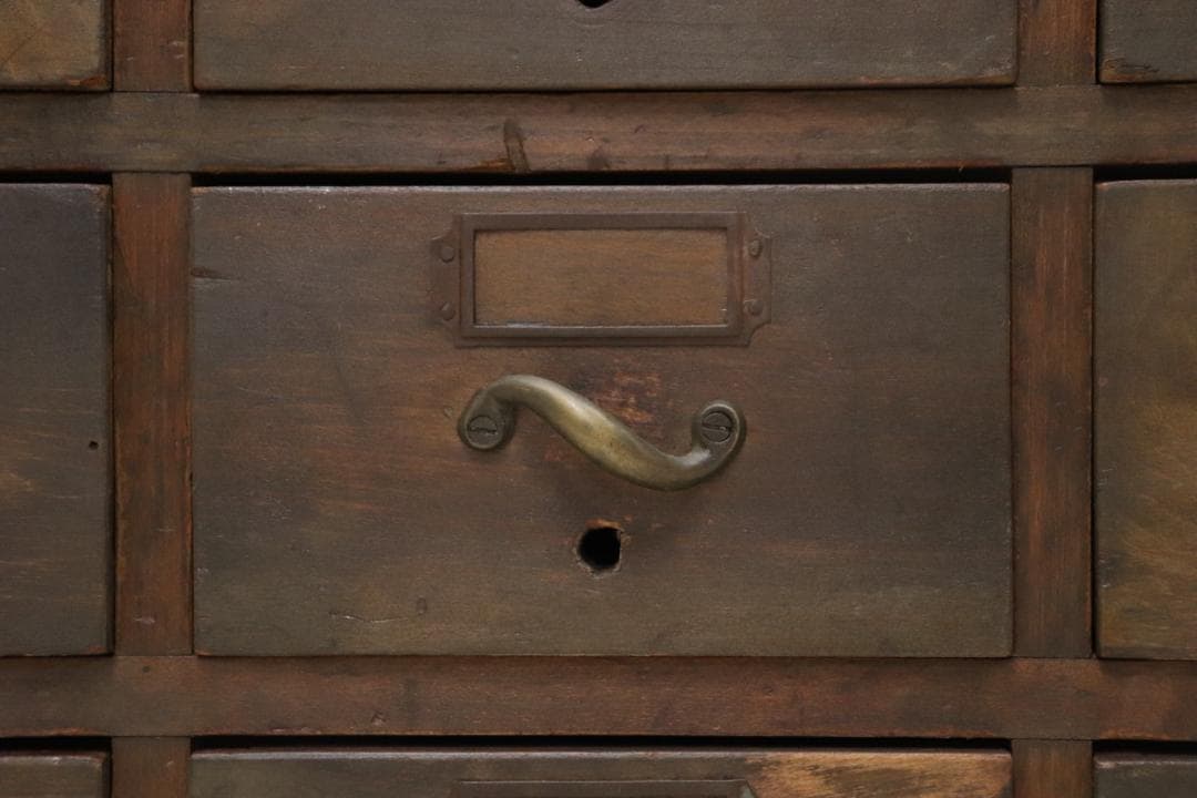 レトロ 9杯 小引き出し 収納 抽斗 書類 小物入れ ヴィンテージ