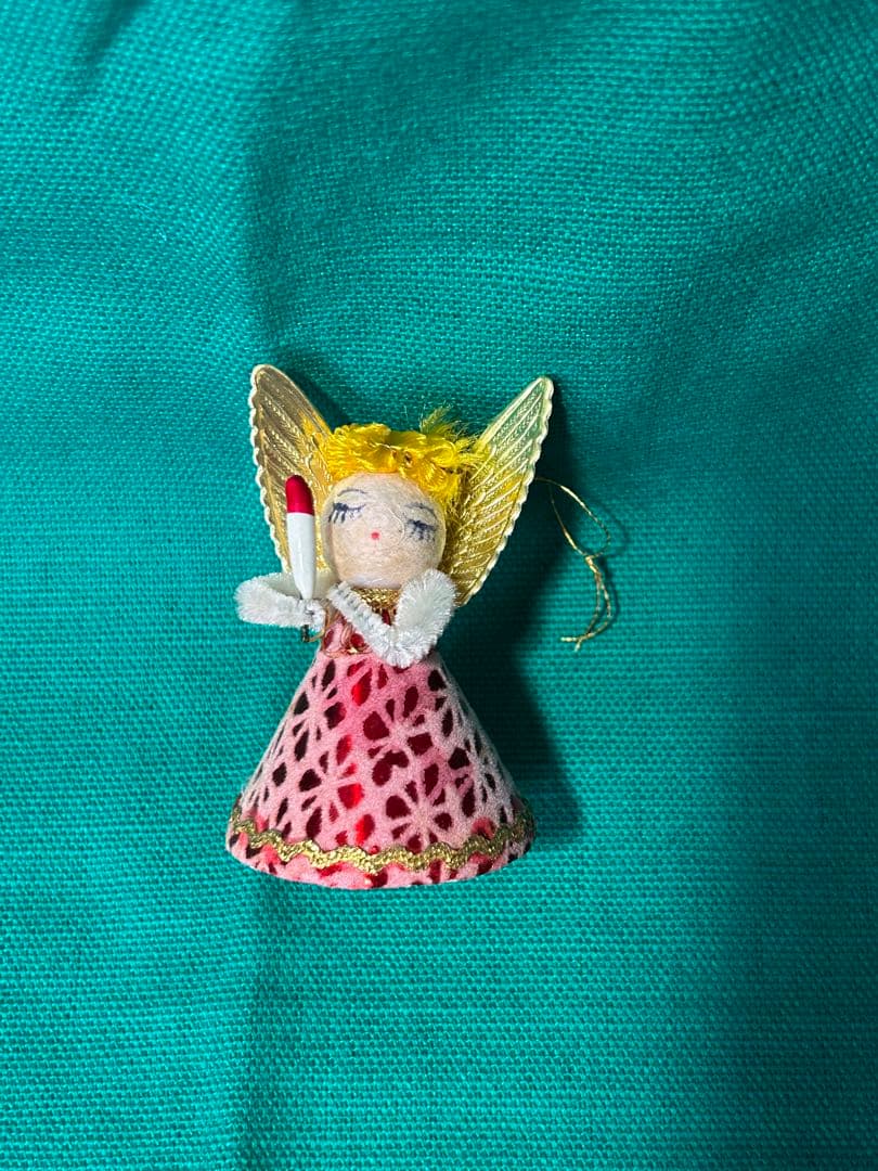 昭和レトロヴィンテージ　クリスマスオーナメント　エンジェル　天使5個セット箱付き