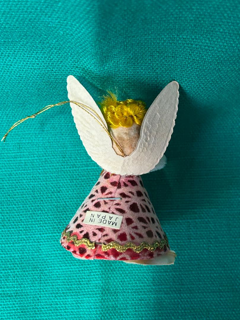 昭和レトロヴィンテージ　クリスマスオーナメント　エンジェル　天使5個セット箱付き