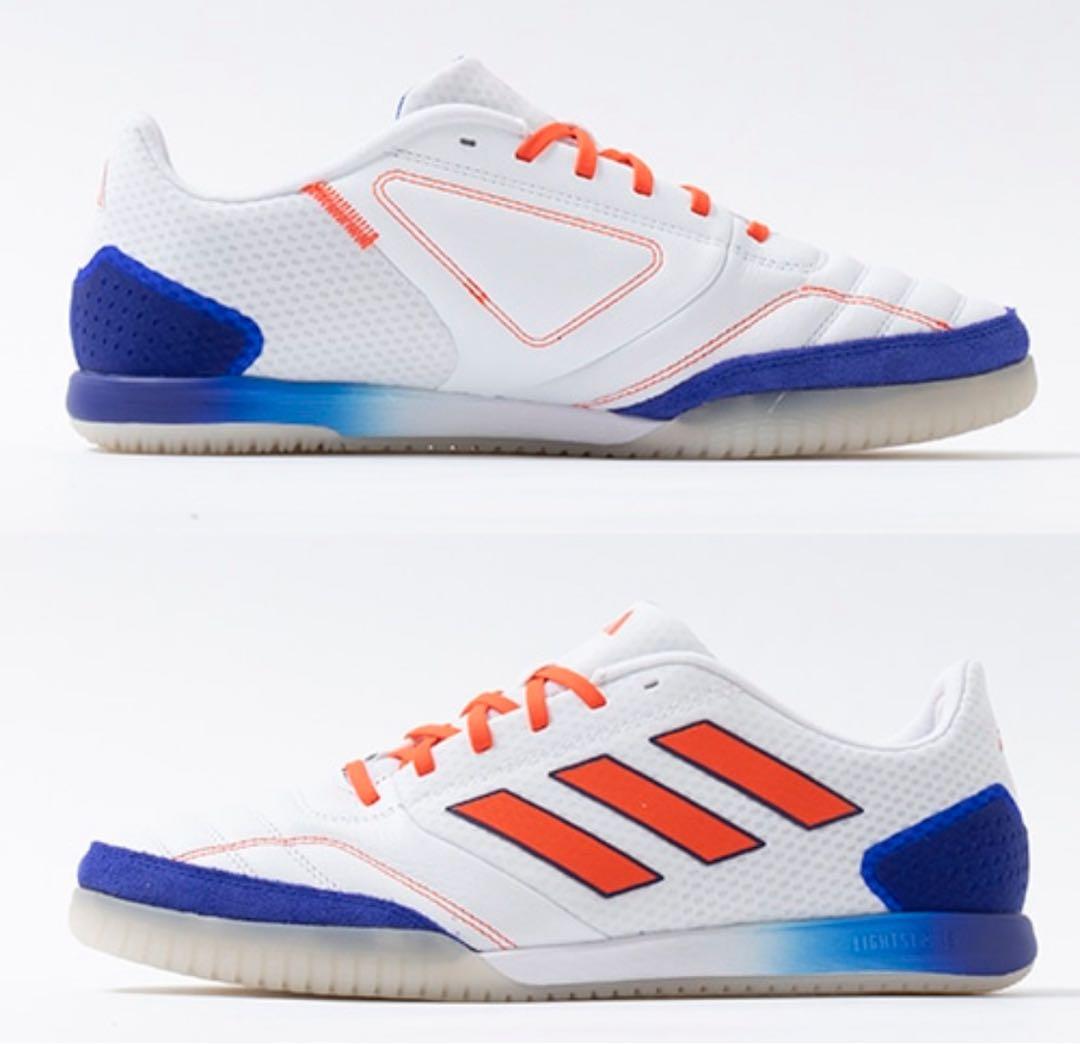 adidas フットサルシューズ ホワイト/オレンジ/ブルー