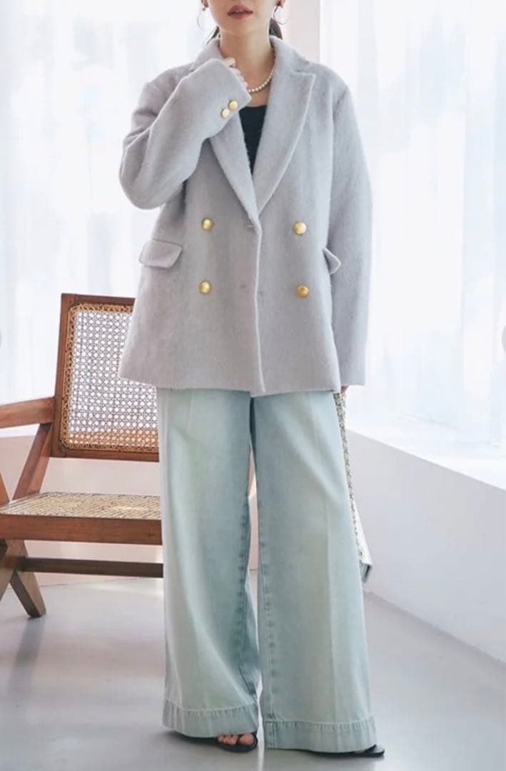 【新品】ラブティックボンボン ヘアリーシャギージャケット コート