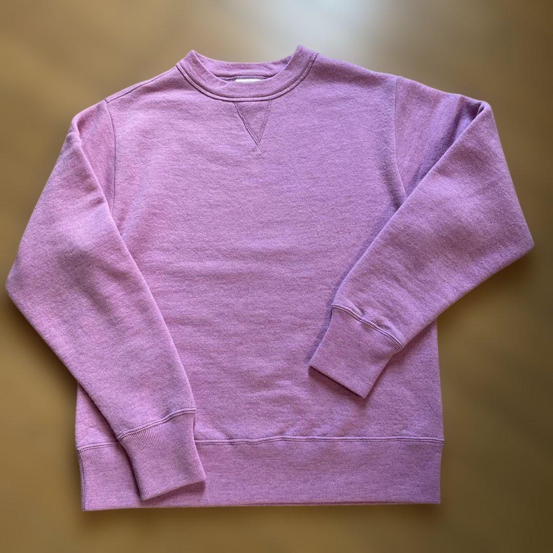 45r wool ヨコ裏毛の908スウェット　ピンク