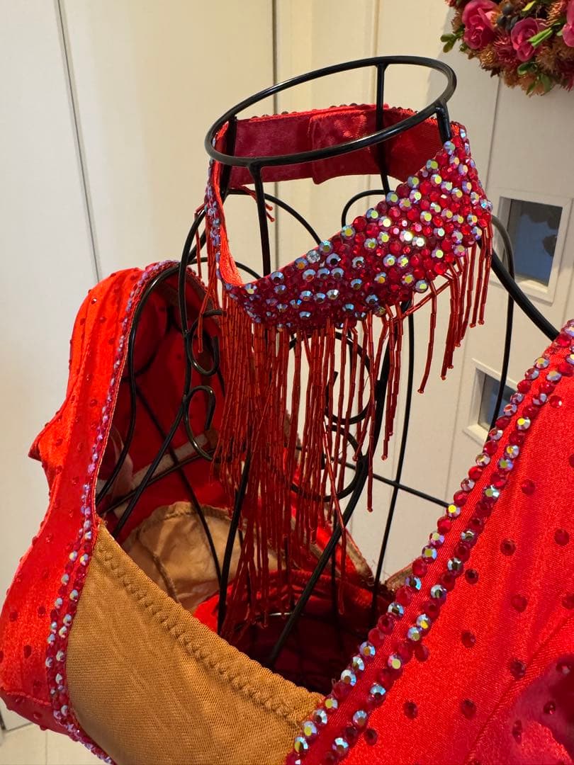 ダンスドレス　レッド