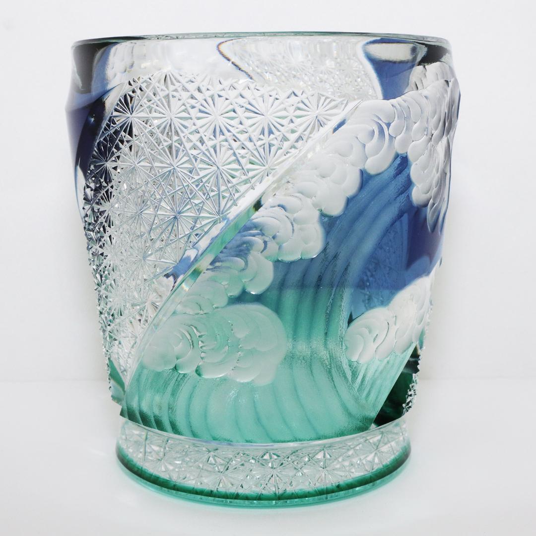 江戸切子 江戸硝子 オールド 四季 夏 但野硝子 切子グラス オールドグラス