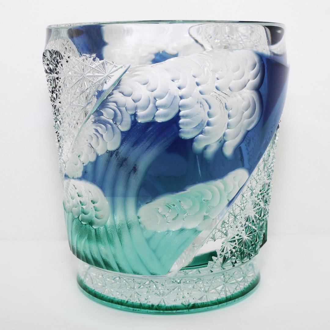 江戸切子 江戸硝子 オールド 四季 夏 但野硝子 切子グラス オールドグラス