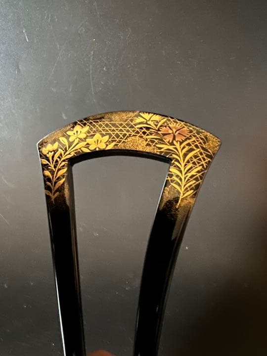 作家物　金彩蒔絵　かんざし　雅　レディースヘアアクセサリー
