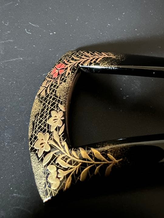 作家物　金彩蒔絵　かんざし　雅　レディースヘアアクセサリー