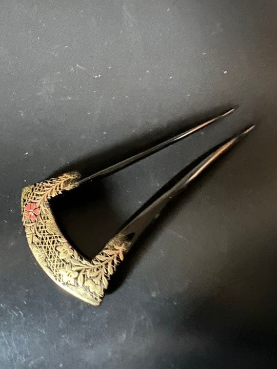 作家物　金彩蒔絵　かんざし　雅　レディースヘアアクセサリー