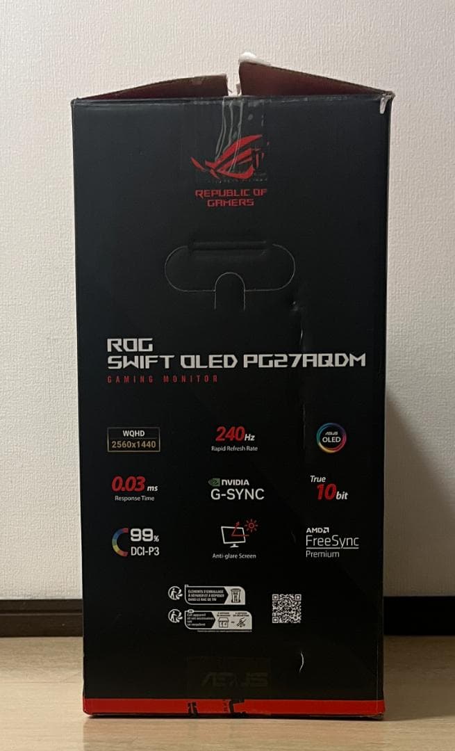 ROG Swift OLED PG27AQDM　有機ELゲーミングモニター