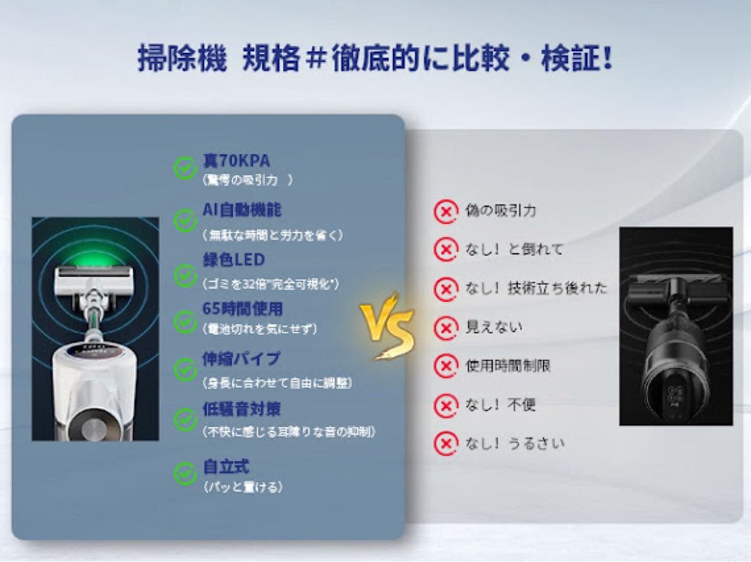 a157n 掃除機 コードレス YIEEC 70KPa 2WAY式型