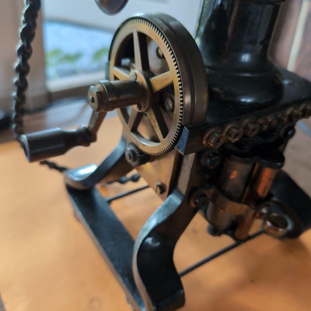 希少品 アンティーク電話 金属製 ハンドセット付き