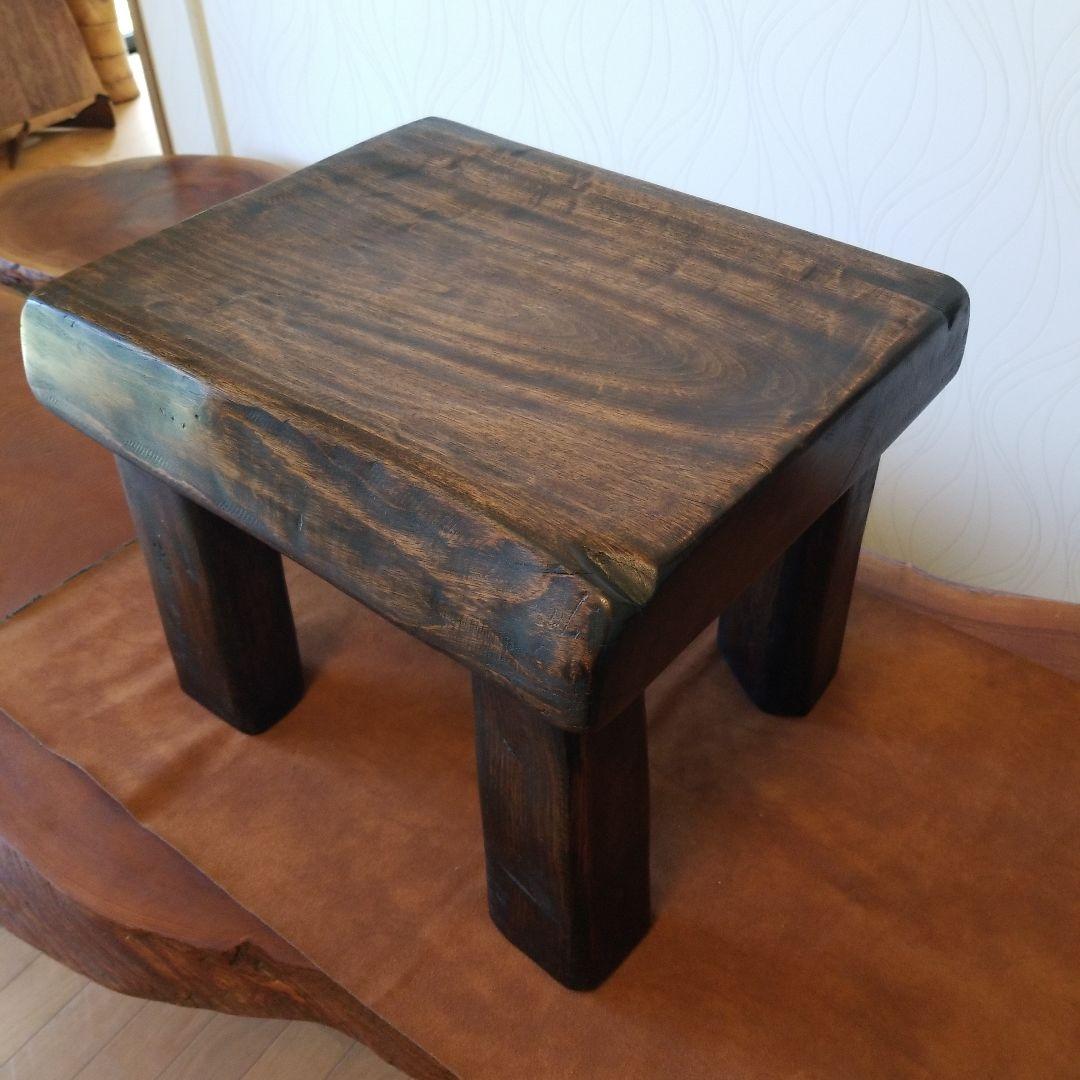 サイドテーブル《楠の木》クスの木　無垢材