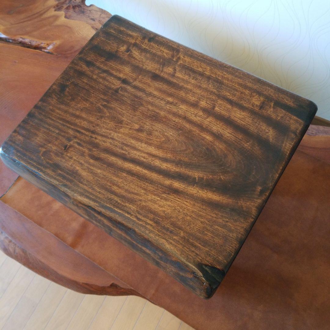 サイドテーブル《楠の木》クスの木　無垢材