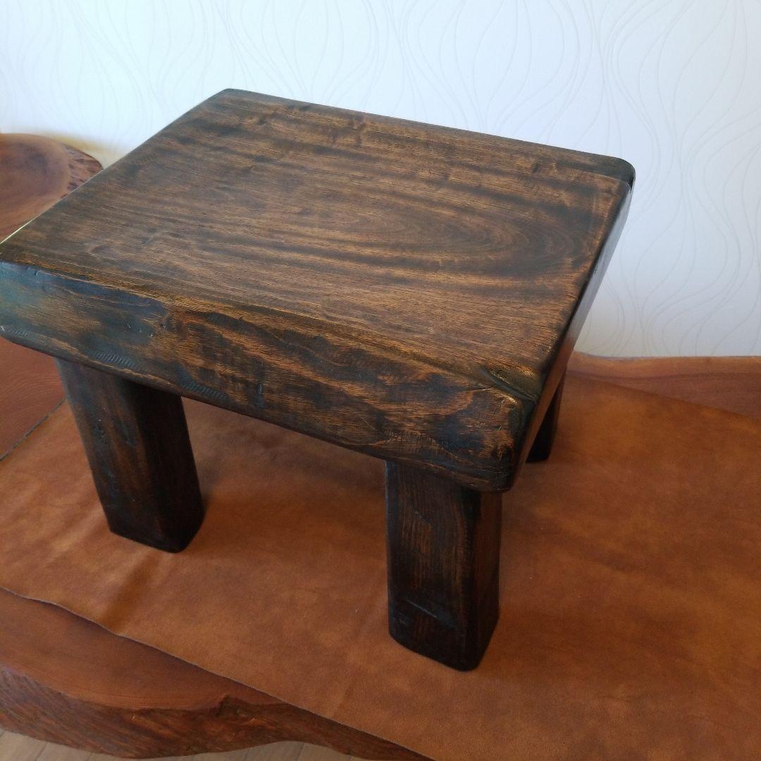 サイドテーブル《楠の木》クスの木　無垢材
