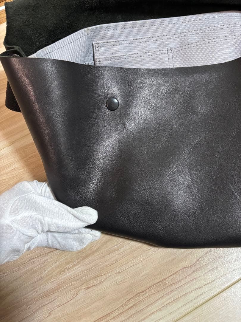 Uni＆co. メッセンジャーバッグ　オールレザー ブラック　黒　メンズ