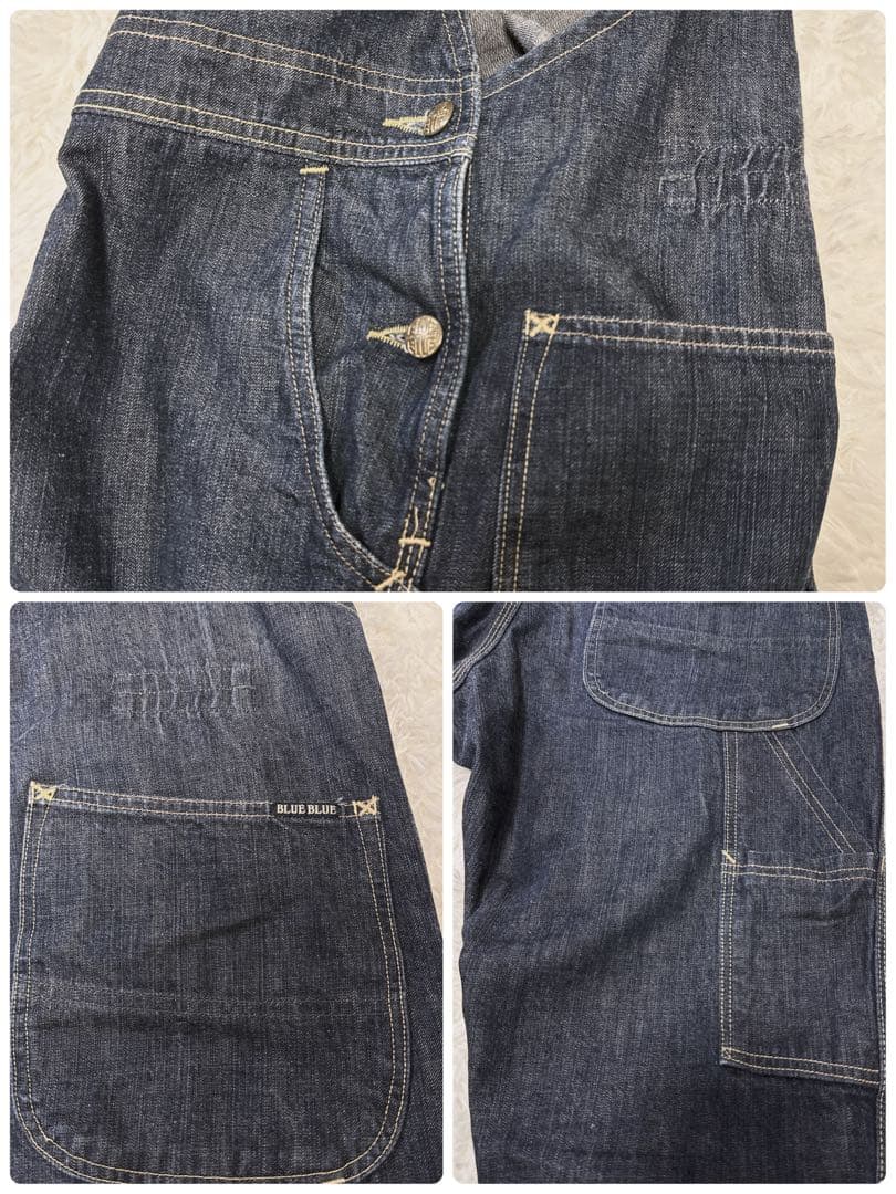 BLUEBLUE ブルーブルー オーバーオール 濃紺 ハリウッドランチマーケット