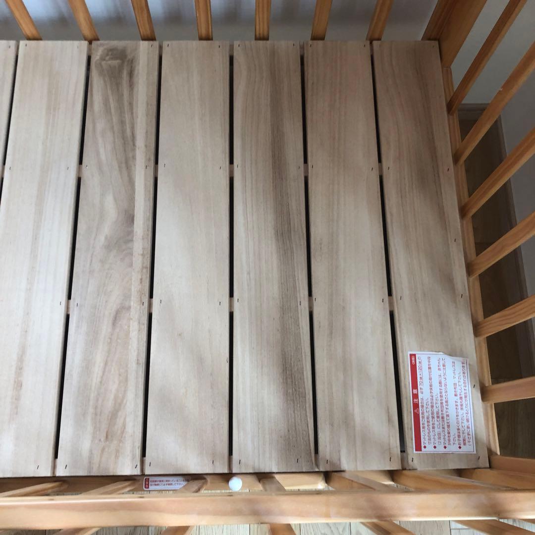 KATOJI カトージ ベビーベッド ハイタイプ　ナチュラル ほぼ未使用