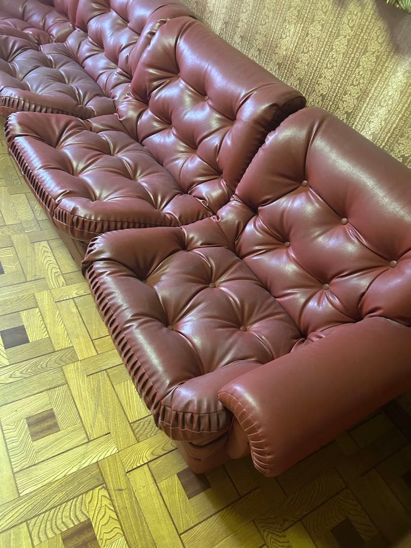 手渡し限定！ブラウンコーナーソファ　足立区まで取りに来られる方で！