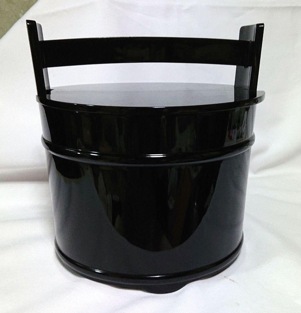 茶道具輪島塗手桶漆器 水指 A405