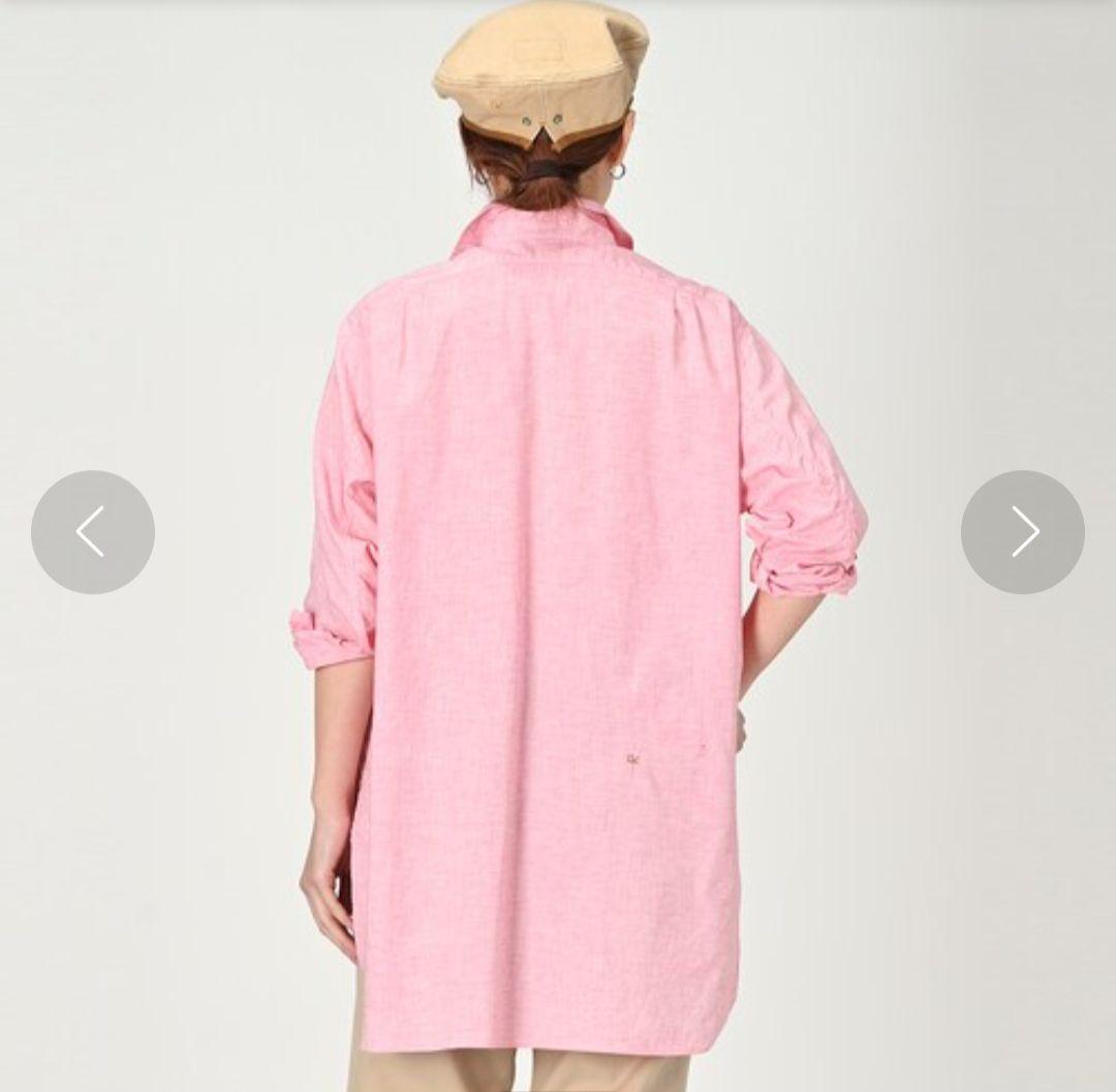 美品❁45R ハケ目の908グランパプルシャツ 45rpm ピンク ユニセックス