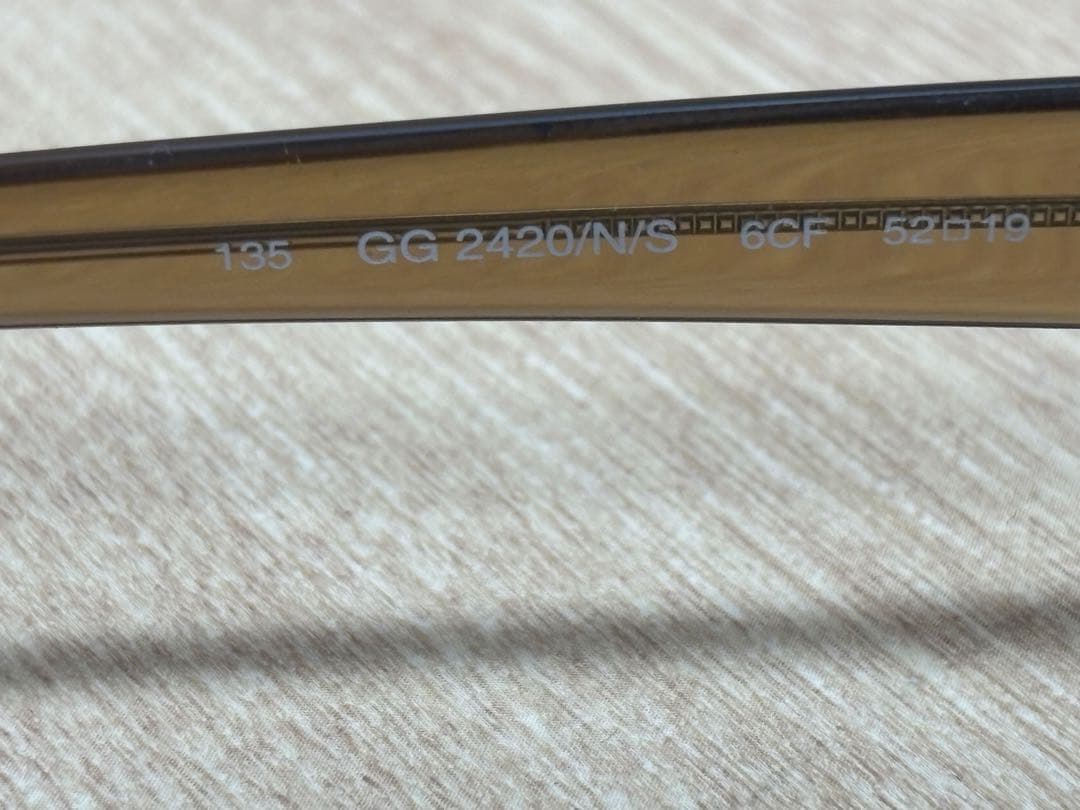 ☆GUCCI オーバルサングラス ブラウン