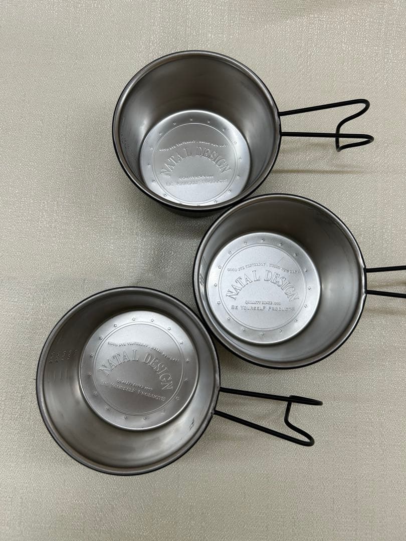 【新品】ネイタルデザイン シェラカップ ディープボトム ブラック 3点セット