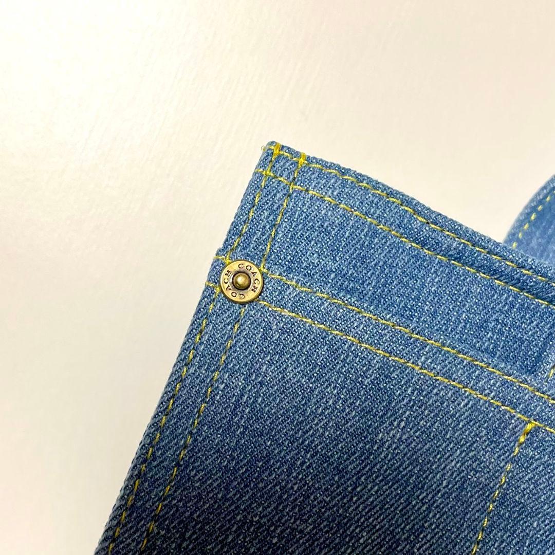 レディース　COACH デニム トートバッグ ショルダーバッグ CR657