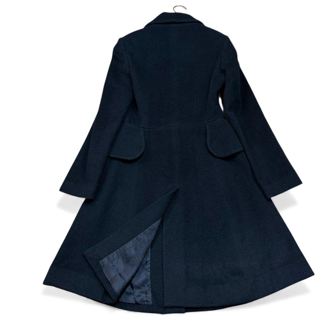 極美品 ヴィヴィアンウエストウッドレッドレーベル アルパカ ロングコート 黒