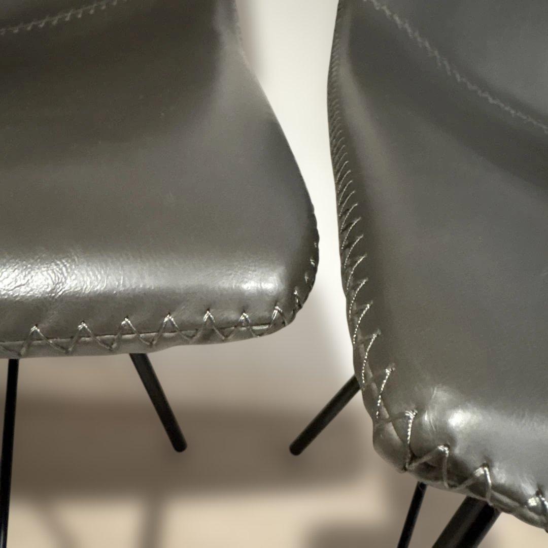 本革調のダイニングチェア2脚セットor 4脚セット