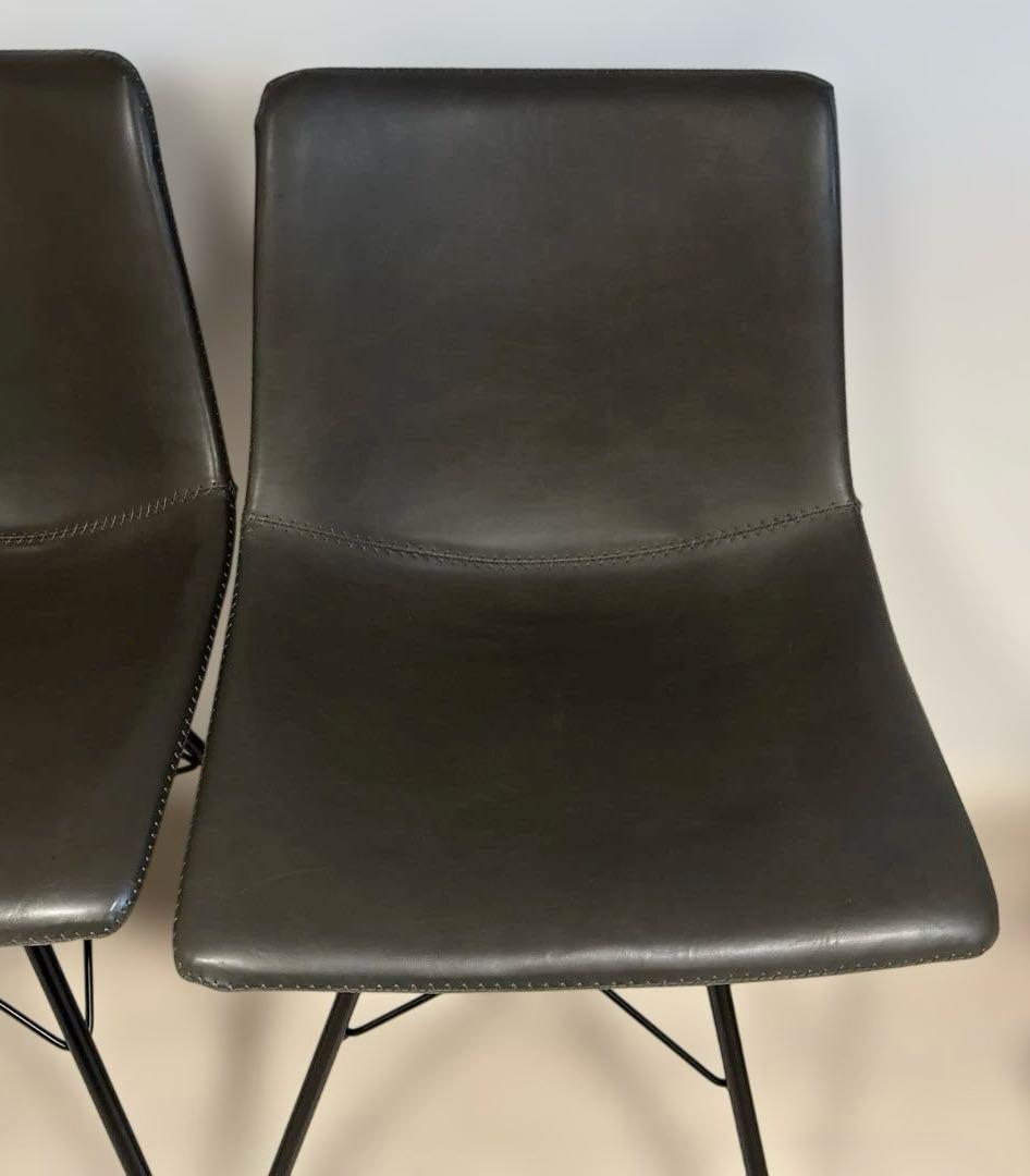 本革調のダイニングチェア2脚セットor 4脚セット