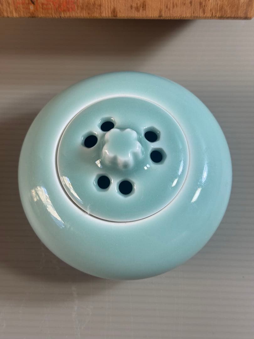 1545 鍋島焼　青磁　香炉　未使用