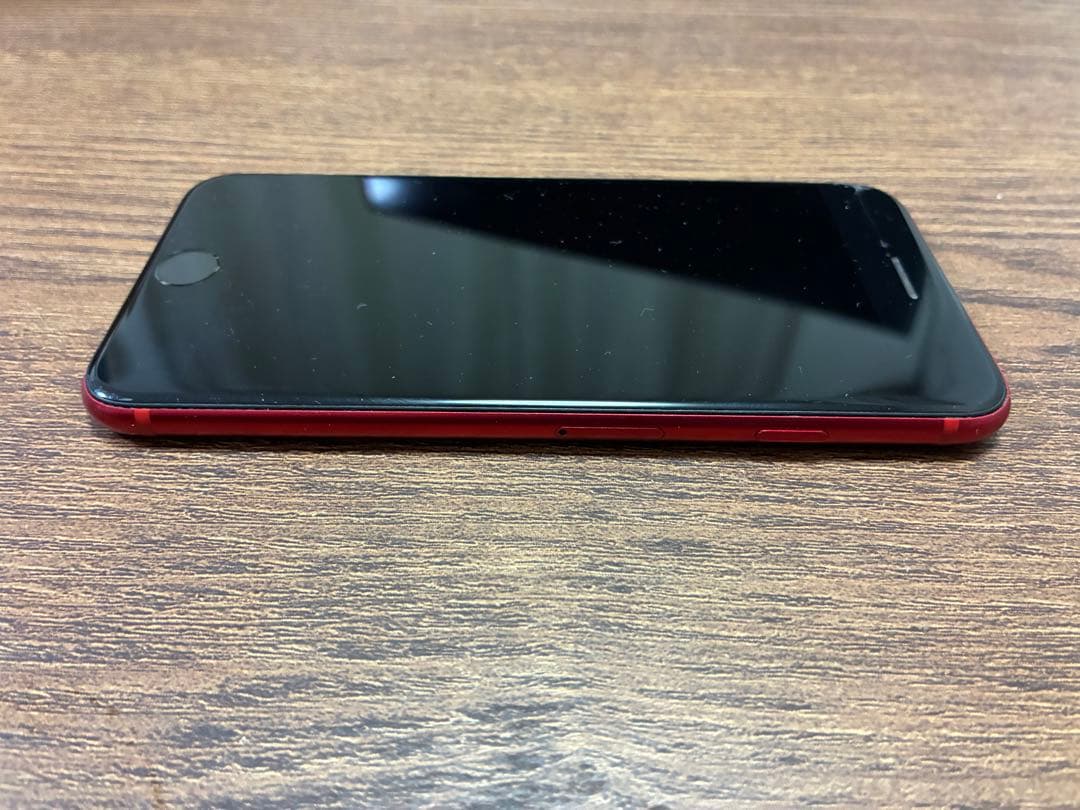 iPhone SE2 レッド 128G 画面割れ有り バッテリー非正規品