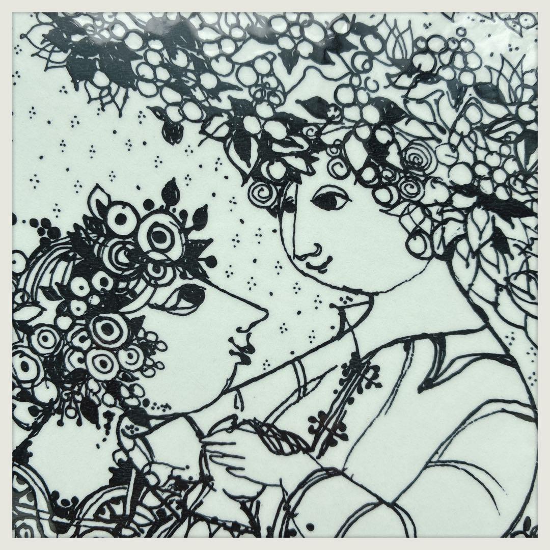 BJORNWIINBLAD 壁掛プレート春35cm NYMOLLE窯ヴィンテージ