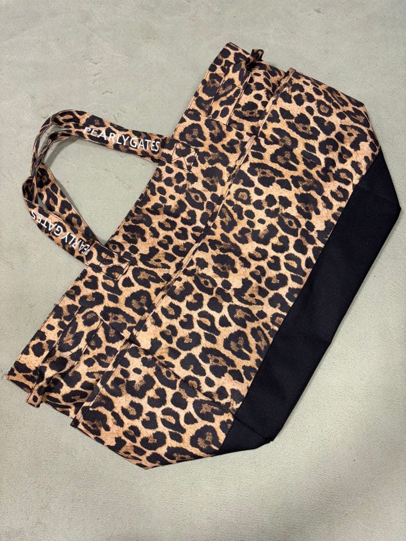 （本舗ひろろ）パーリーゲイツ、レオパード柄シリーズ、ロッカーバッグ