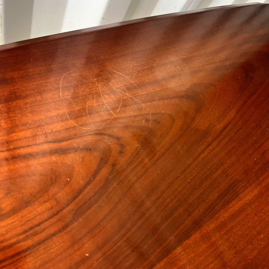 取付無料！カリモクコロニアル おしゃれアンティーク 天然木レトロローテーブル✨