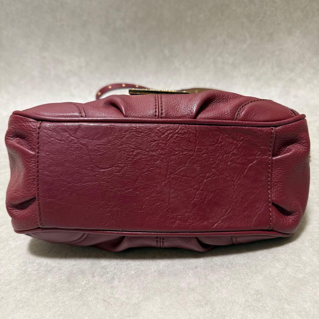 【バーバリーブルーレーベル】2wayショルダーバッグ　ゴールドロゴ　ノバチェック