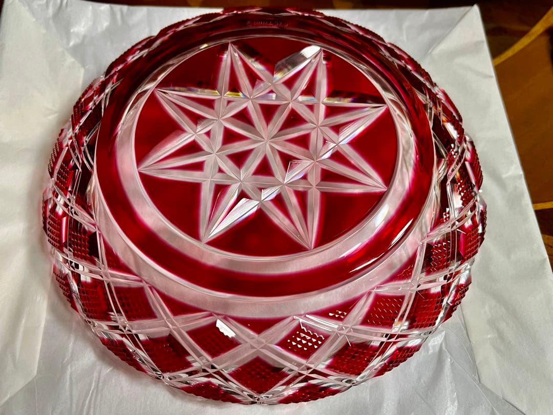 カルティエ 】島津薩摩切子　中皿